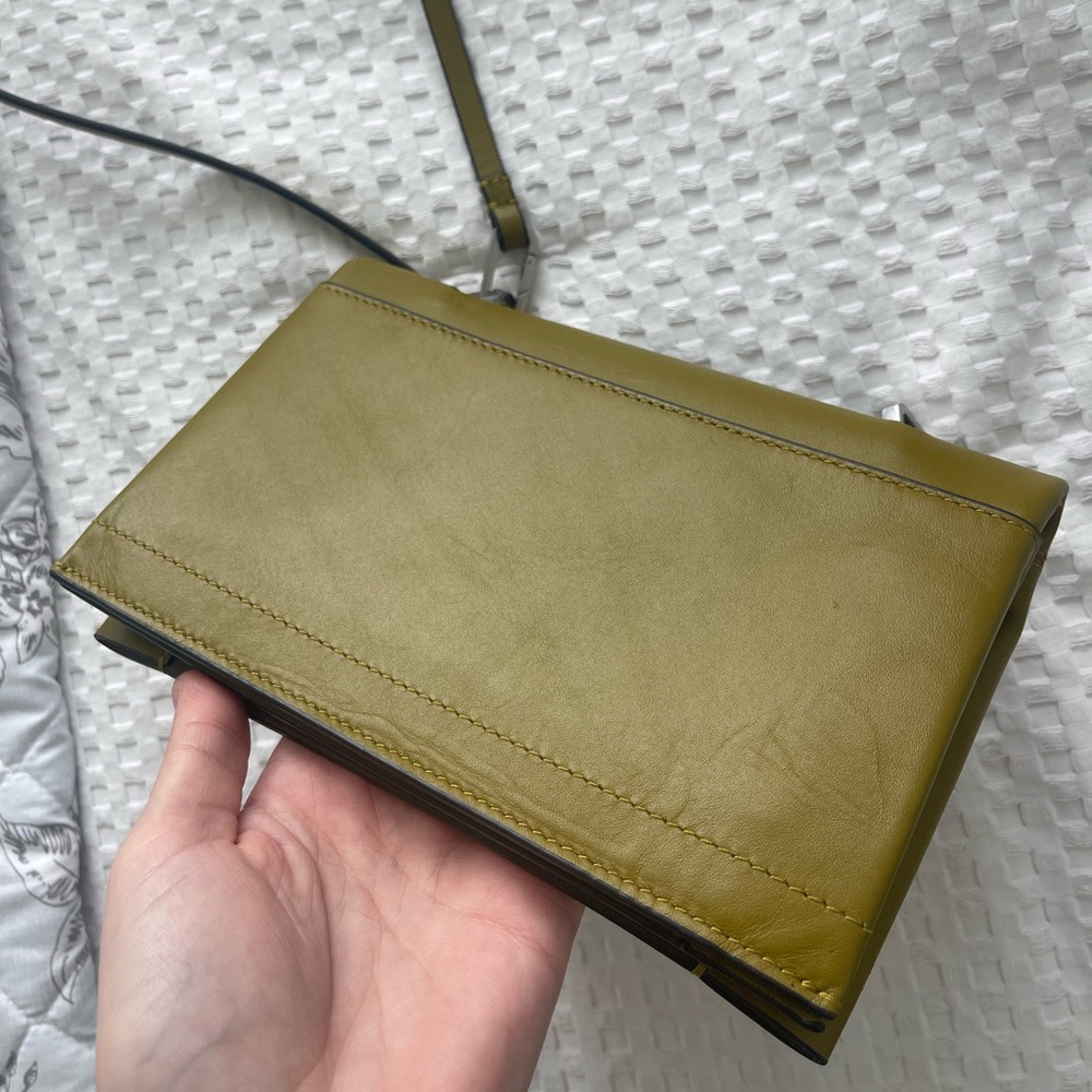 All Saints Yua Leather Removable Chain Clutch Bag - Picture 15 of 15